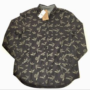 Jachs New York Bird Print Shirt Long Sleeve